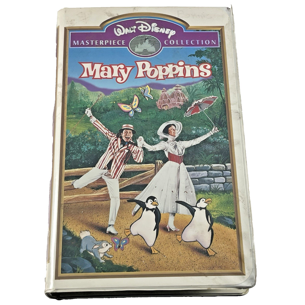 Disney Mary Poppins VHS 1994 Masterpiece Collection Clamshell